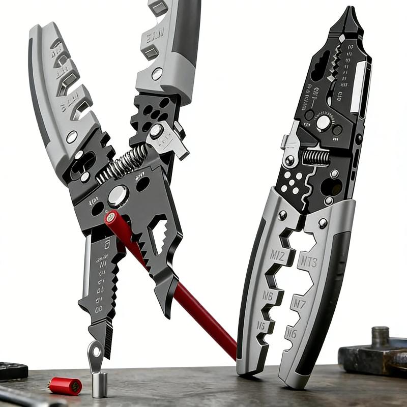 28 In 1 Professional 8-inch Wire Stripper/wire Crimping Tool, Wire Cutter, Wire Crimper, Cable Stripper, Wiring Tool