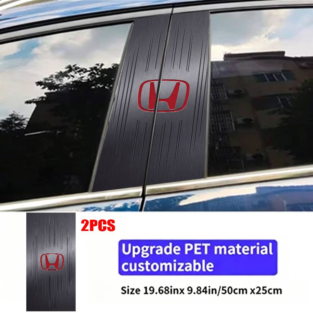 FOR HONDA Car Sticker Auto B-pillar Center Column Decor Cover Scratches Waterproof Sunscreen Vinyl Decals Accessories XL0