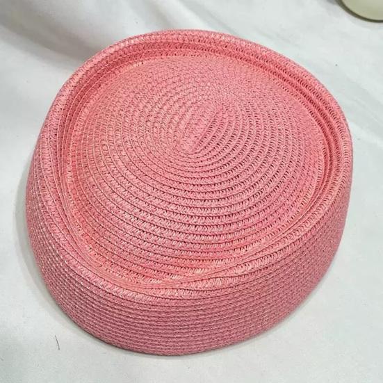 Yousheng Summer Beret Hat, Breathable Natural Straw Hat for Women, Stewardess Hat Headwear, Sun Protection Artistic Painter Hat for Outdoor Daily Wear