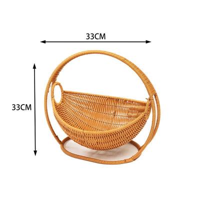 Creative Woven Plastic Fruit & Snack Basket