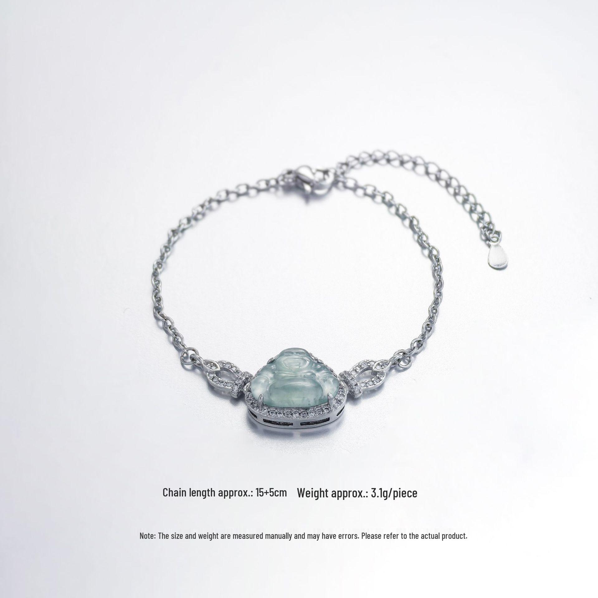 Exquisite Women s Buddha Hand Bracelet: Natural Stone & Zirconia Design on Red Rope Natural Stone