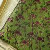Bronze Gold Thread Green Jacquard Floral Fabric Spring Autumn Decorative Fabric for DIY Bags Dresses Skirts Coat