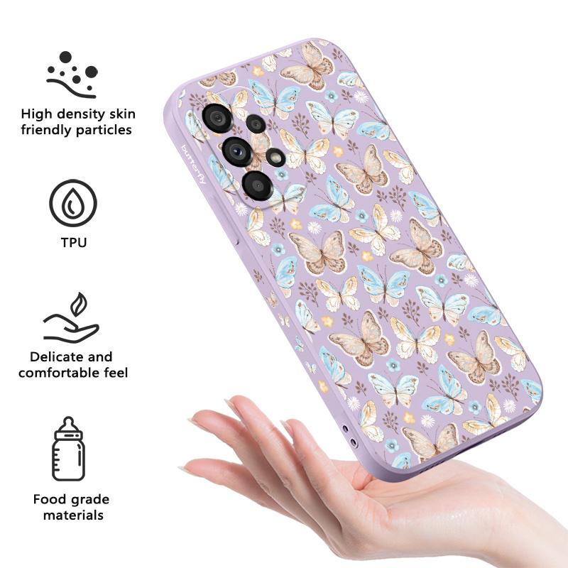 Flying Butterfly Case For Samsung Galaxy A73 A53 A33 A23 A13 A72 A52 A52S A32 A22 A12 A71 A51 A31 A21S 4G 5G Cover