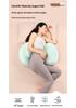U-Shaped Pregnancy Pillow: Lumbar & Belly Support for Side Sleepers, Antibacterial & Postpartum-Friendly