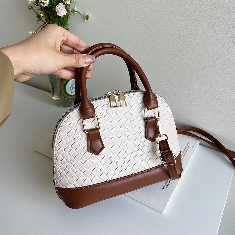 Yogodlns Women Shell Crossbody Bag New Trendy Retro Shoulder Handbag Simple Stylish Casual Commuter Purse