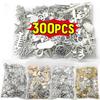 30/300 STuks Gemengde Vintage Metalen Zilveren Dier Vogels Bedeltjes Kralen DIY Armband Hanger Ketting Accessoires Sieraden Maken Vondst