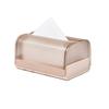 Plastic Clear Tissue Box Spring Support Storage Box Modern Paper Box  Desktop
