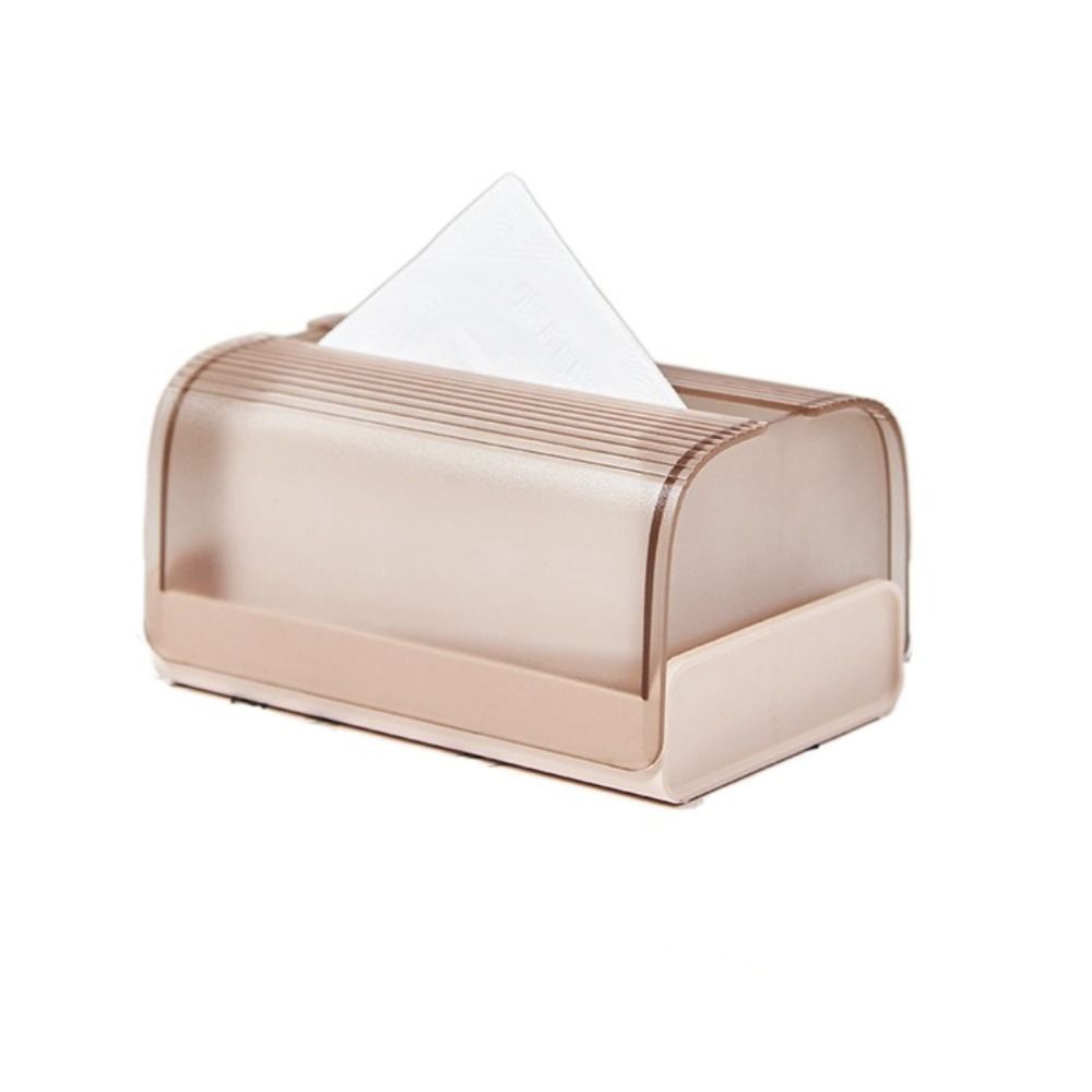Plastic Clear Tissue Box Spring Support Storage Box Modern Paper Box  Desktop