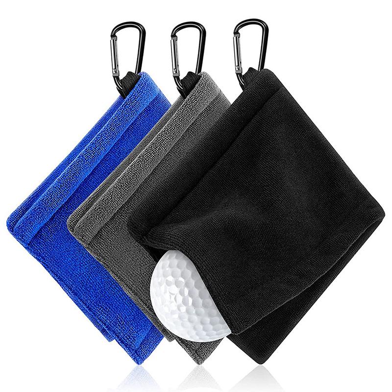 Durable Golf Accessory for Enhanced Game Performance Golf Ball Cleaning Towel Wipes Outdoor Waist Hanging Sport Club Cloths