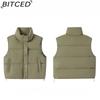 BITCED Women's Short-Length Autumn/Winter Cotton Waistcoat - Thickened Padded Vest