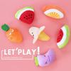 Plush Fruit Shape Dog Squeak Toy for Small Medium Dogs Cleaning Teeth Pet Cat Chew Toys Puppy Poodle Schnauzer mascotas Supplies