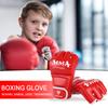 Half Finger Boxing Training Gloves Wearable PU Kickboxing Protective Gloves Tear Resistant Breathable for Sports Supplies