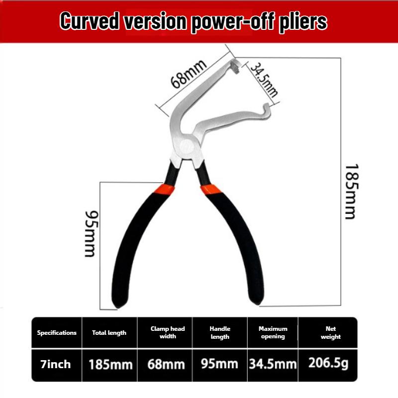 Alicates especiales para tubos de gasolina Alicates de junta Calibre de filtro Conector de tubería de aceite Alicates de extracción rápida Herramienta de reparación de abrazadera de tubo de urea