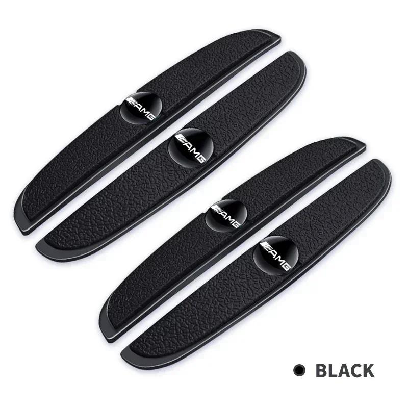 2026 Hot 4pcs/set Rubber Bumper Strip Car Door Anti-Collision Emblem Sticker For Mercedes Benz AMG A B C E S Class GLA GLC CLA GLK GLE
