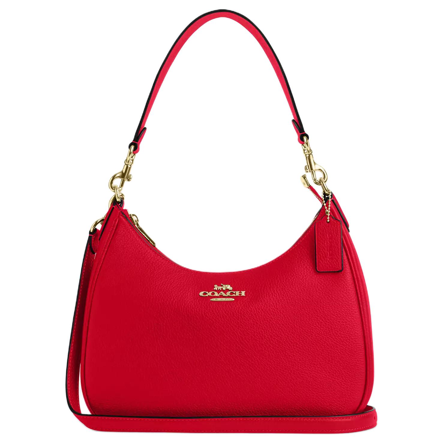 

Coach Teri 29 Logo Zip Closure Leather Crossbody Shoulder Bag Large Women Bags Red CV935-IMUP7 Basic Set (Bag+Dust Bag)