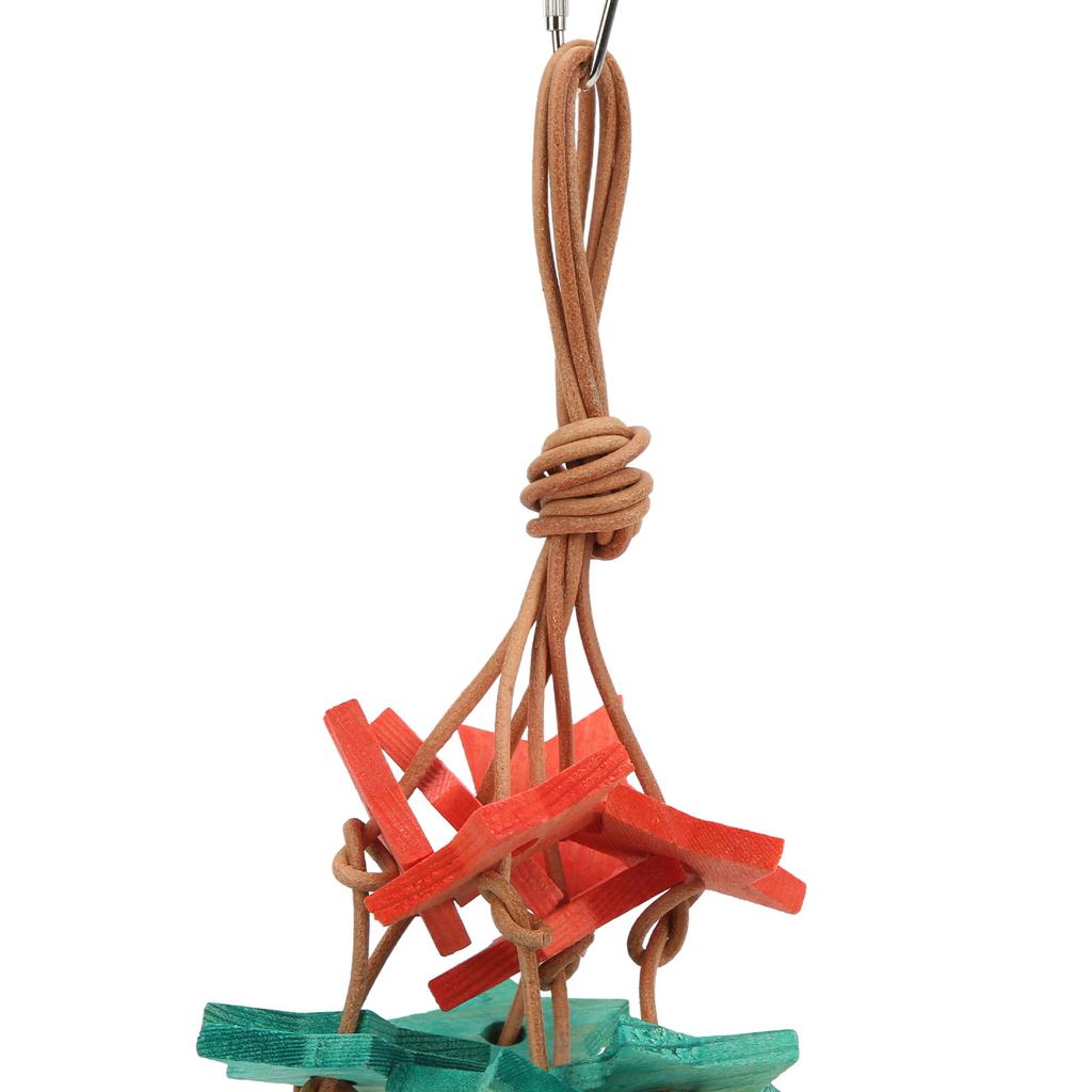 Bird Wood Star Toy Bite Resistant   Wood Star Chewing Toy for Budgies Parakeet Cockatiel Lovebird