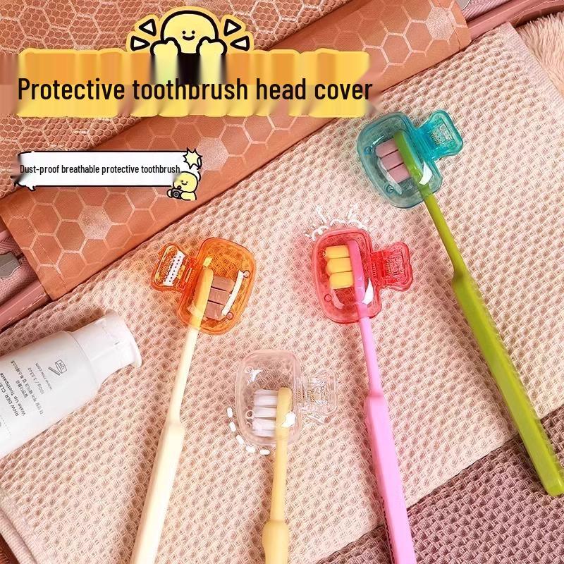 Portable Toothbrush Dustproof Protective Cap and Storage Clip Sleeve for Travel