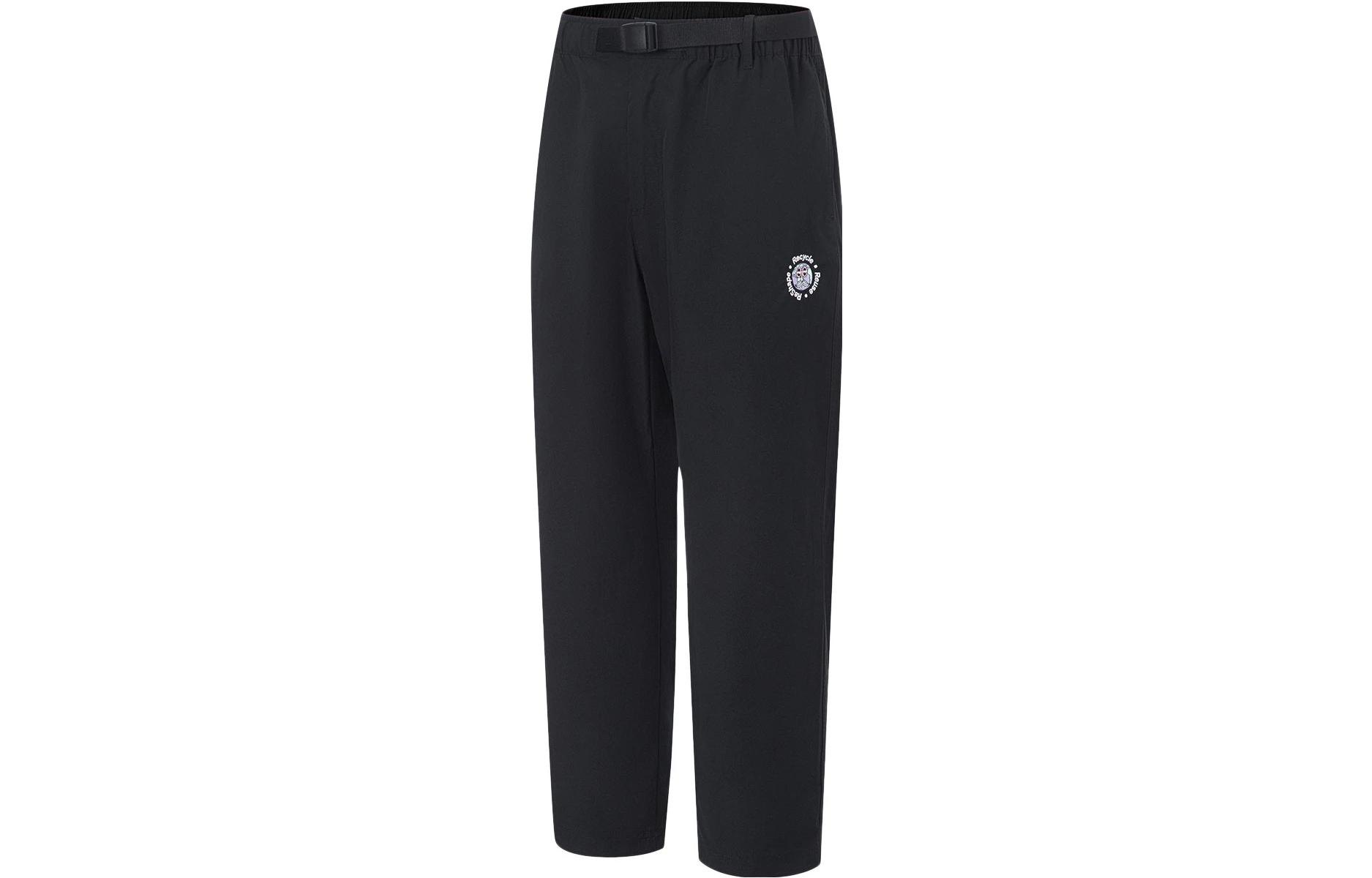 Li Ning X STEVEN HARRINGTON Li Ning X Steven Harrington Casual Pants Men s Black Moderate Straight Fit Pants AKXT119-1 M