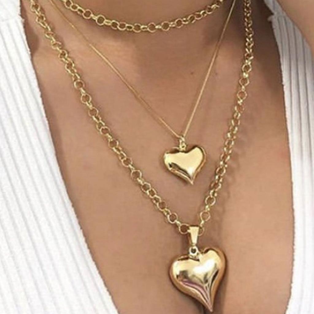 European and American popular love stacking atmosphere simple sweater chain personalized fashion women chain necklace factory
