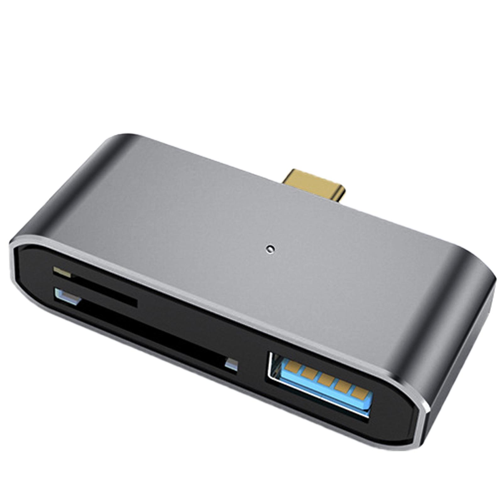 

Адаптер для преобразования USB C OTG 2 в 1 / 3 в 1, высокоскоростной 200 Мбит/с, Type C на Type C/USB/адаптер для чтения карт памяти SD TF C