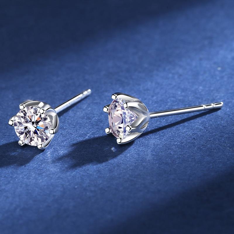 Tancise 925 Sterling Silver Moissanite  Zircon Earrings Drop Earrings For Women Wedding Party Gifts