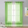 Solid Color Perforated Trylene Semi-Blackout Voile Curtain for Living Room or Balcony