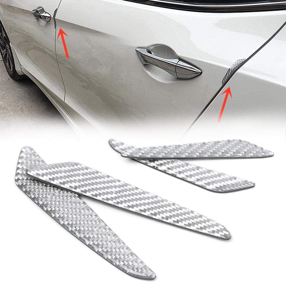 

GZYF Car Door Strip Side Door Guard Protective Sticker Cover Protector Carbon Fiber Scratch Resistant Shockproof Compatible with All Car Models S