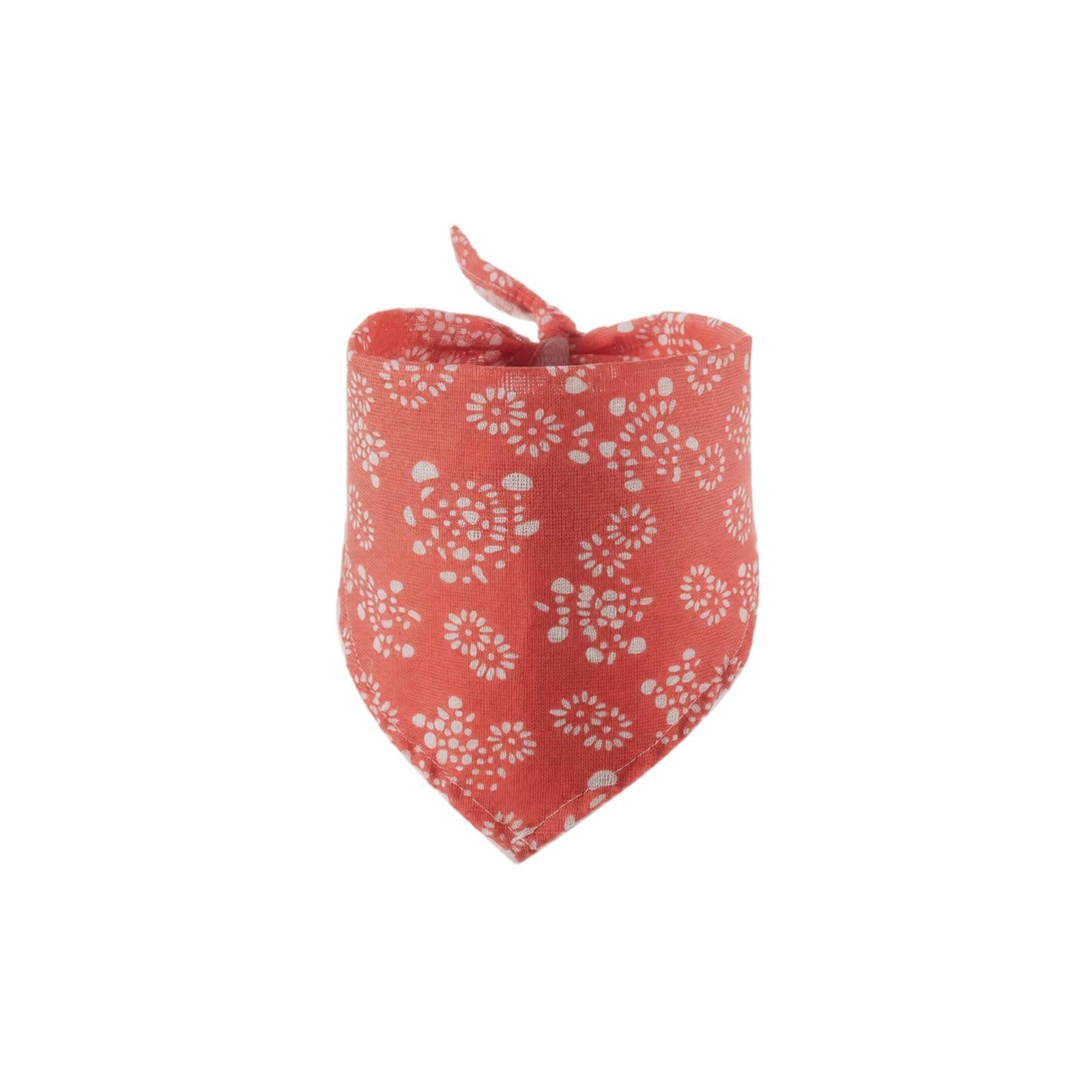 

Pet Bandana Triangle Scarf Cotton Linen Soft Breathable Adjustable Size for Small Medium Large Dogs and Cats One Size красный