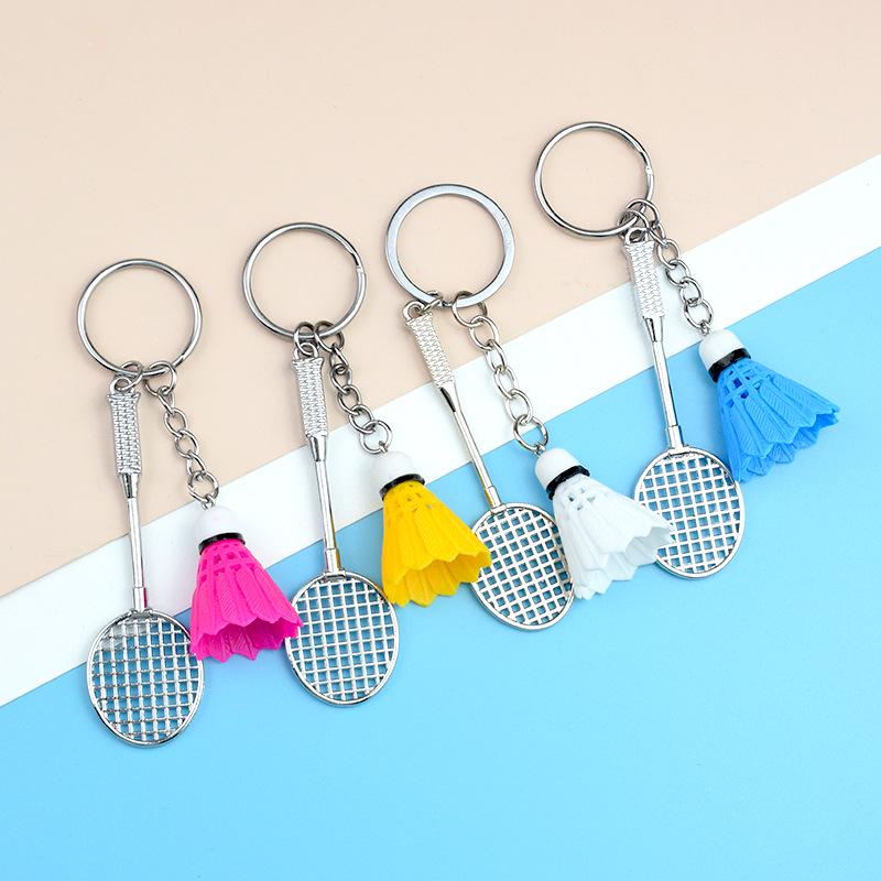 Cross-Border Badminton Keychain Set: Creative Two-Piece Pendant Gift for Sports Events