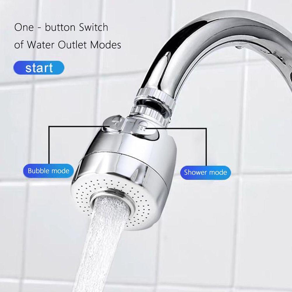 1Pcs New Swivel Head Kitchen Faucet Nozzle 360 Rotatable Bent Water Filter Diffuser Tap Aerator Water Saving
