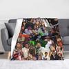 YoungBoys Rapper Musikdecken Plüsch-Kuscheldecken Schlafzimmer Sofa Bedruckte Leichte Tagesdecken