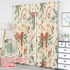 2pcs 2D flat printing Merry Christmas Curtains Christmas Ho Ho Ho Digital Printed Polyester Drapes Holiday Decorations Perfect
