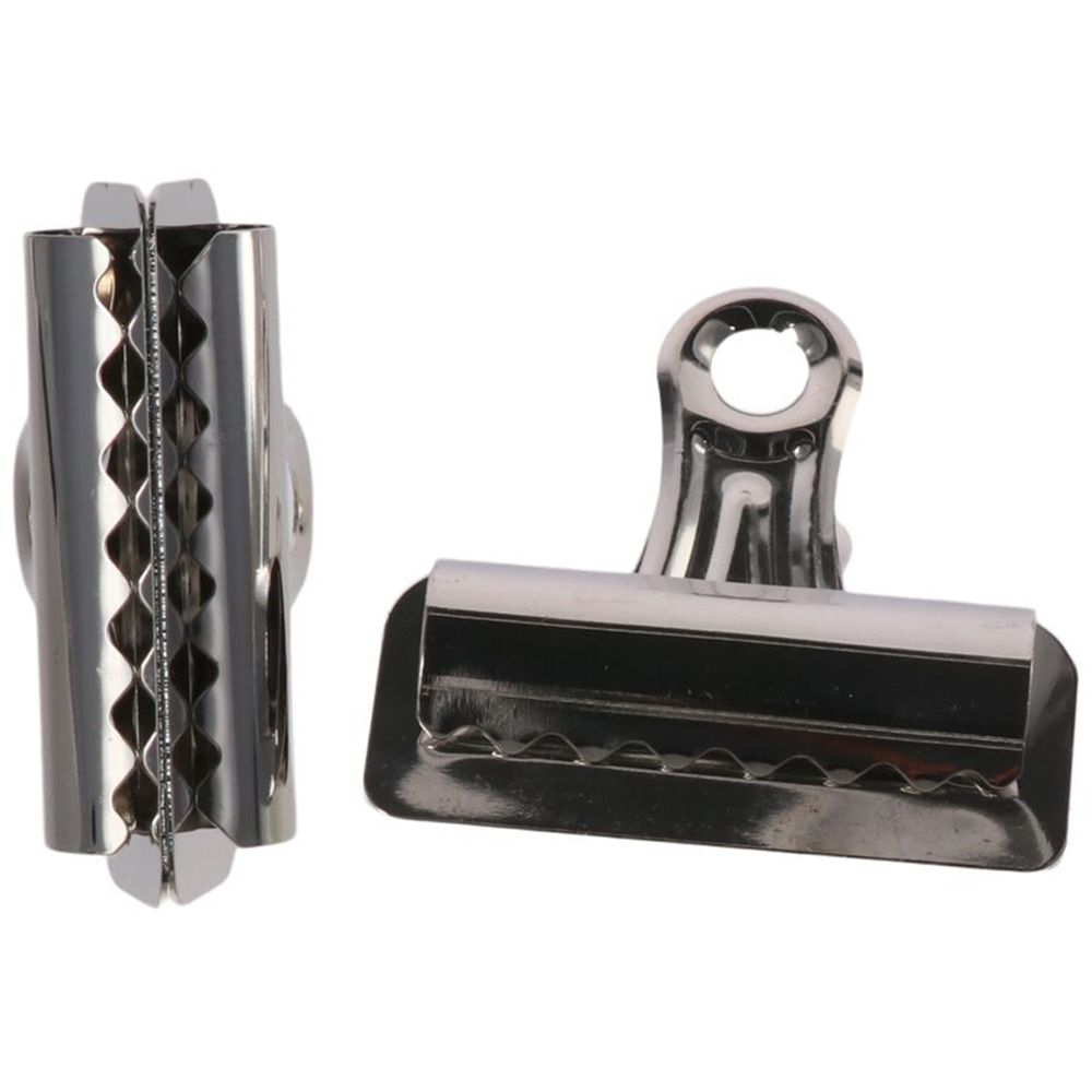 4PCS Fasteners Sliver Bulldog Clip Alloy 75mm/3Inch Paper Clip Binder Clamps Office
