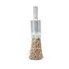 5Pcs 6mm Shank Copper Plating Stainless Steel Wire Wheel Brushes Rotary Tool For Deburring Removal Rust Metal Polishing