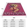 Funny Cappuccina Ballerina Cappuccino Dancer Coffee Blanket Soft Warm Plush Bedding Throws For Child Flannel Bedspread Bed Cover