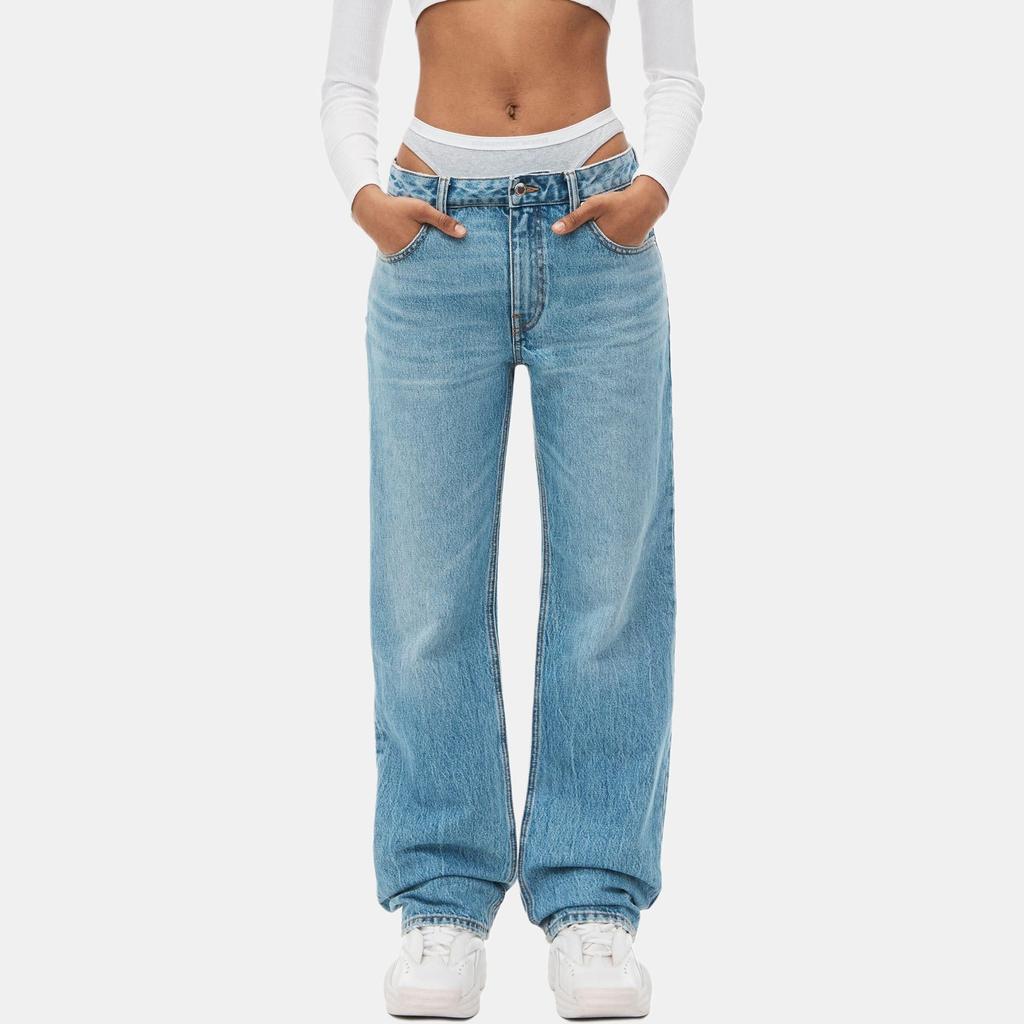 Alexander Wang Logo Patch Jeans Women's 4DC4234171-486