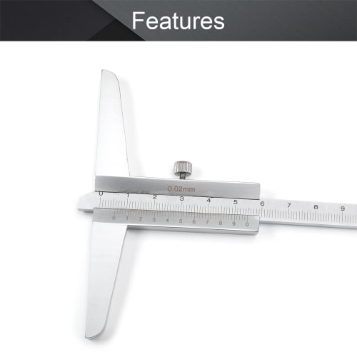 Utoolmart Depth Gauge, High-Precision Depth Gauge, Made of Carbon Steel, 0.02mm Accuracy, 200mm Measuring Range, 1 Piece, Height Gauge, Depth Gauge, M