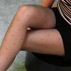 Sheer Gray Stockings (dots)