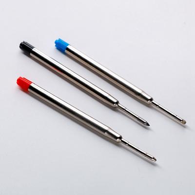 20 peças L:3.9 em recargas de caneta esferográfica para canetas parker ponto médio azul vermelho preto hastes de tinta para escrever artigos de papelaria de escritório