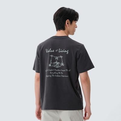 SNOWPEAK Sorona Camper Short Sleeve T-Shirt Dark Charcoal (S25MMFTS06)