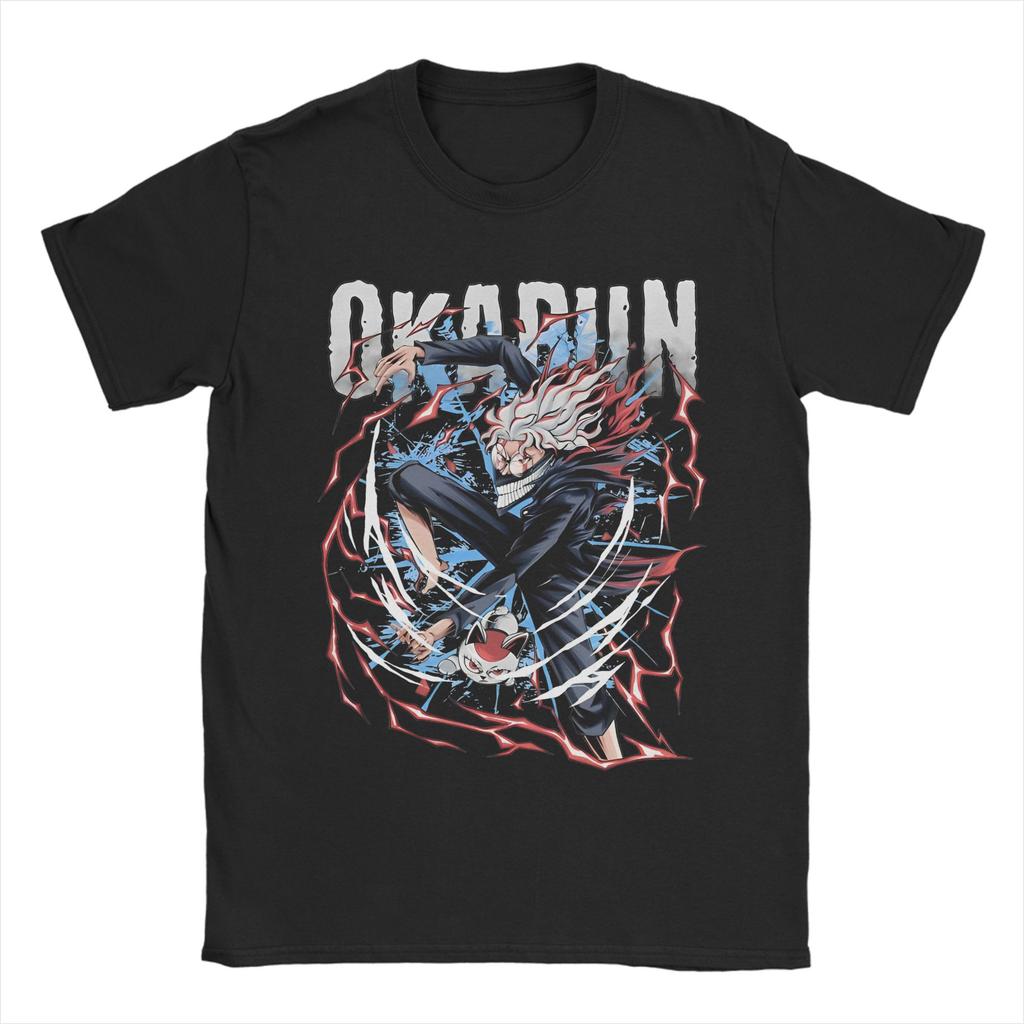 Drucken Dandadan Anime T-Shirt Herren Rundhals Kurzarm Kleidung Okarun Baumwolle Sommer OberteileOberteile