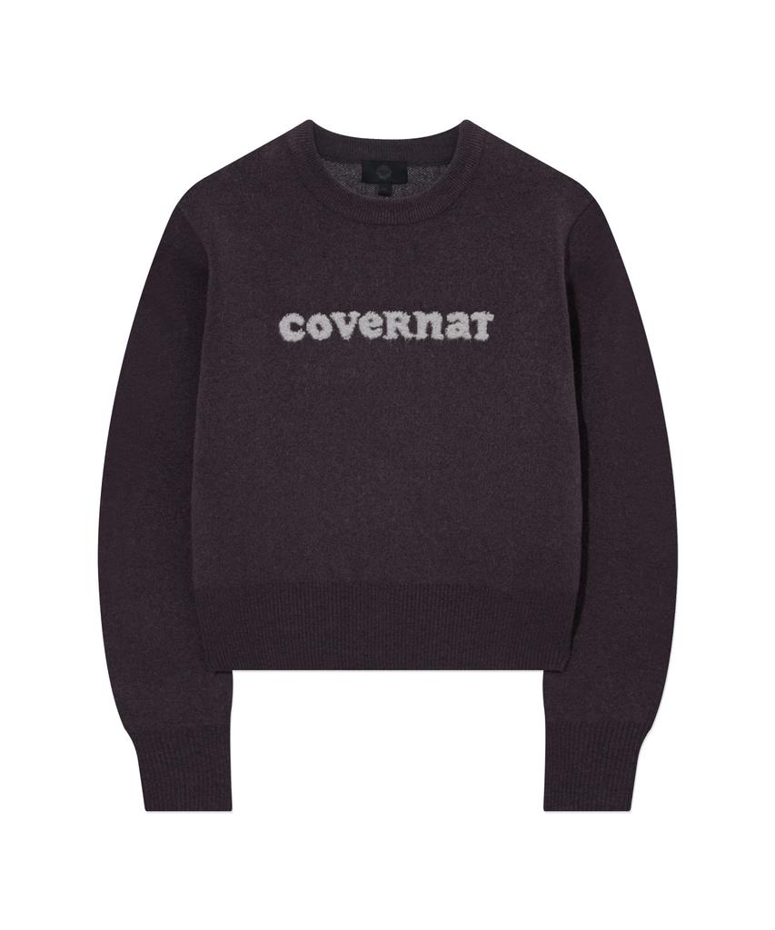 COVERNAT WOMAN Cooper Logo Knit Purple