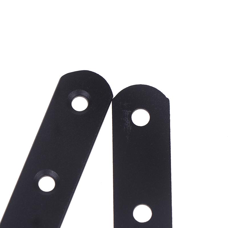 4pcs Stainless Steel Brace Flat Metal Brackets Straight Brackets Mending Repair Plate Fixing Joining For Furniture Corner
