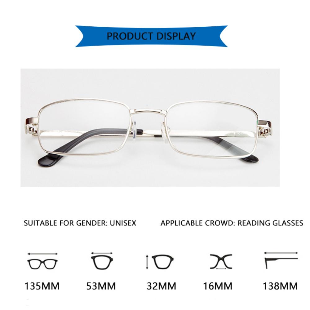 Real Glass Lens Reading Glasses Men Women Square Full Frame Presbyopic Glasses Anti-Scratch Diopter Eyewear +1.5 +2.0 +2.5 +4.0