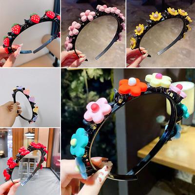 Diadema Linda Banda para el Cabello Hombres Mujeres Deportes Banda para el Cabello Peinado Maquillaje Aro Flequillo Doble Peinado Horquilla Accesorios para el Cabello