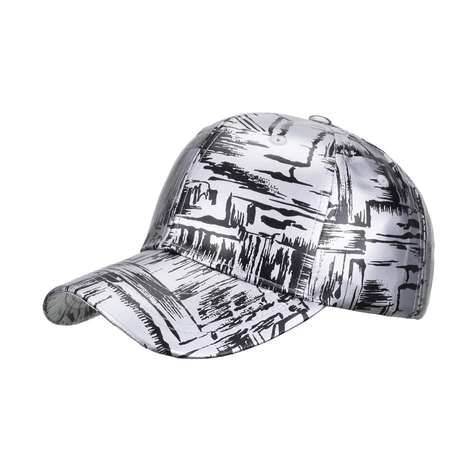 

Korean version of fashionable men s and women s baseball caps, versatile reflective casual sports sun hats срібний
