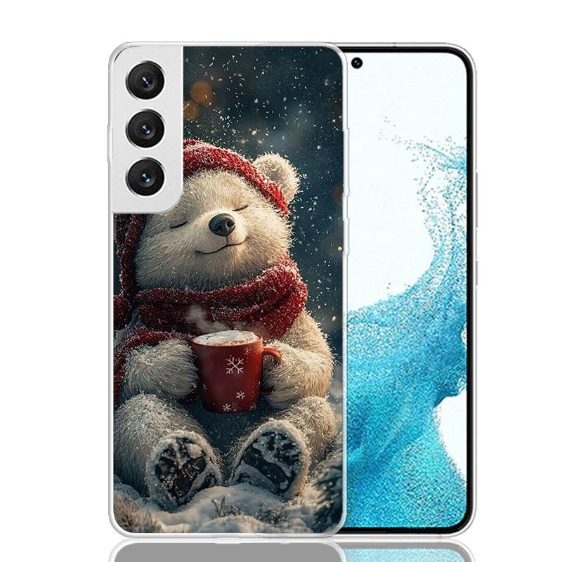 Animal Brown Cute Bear Phone Case For Samsung Galaxy S26 S25 Edge S24 S23 FE S22 Ultra S21 Plus S20 + Fundas Cover Coque Galaxy
