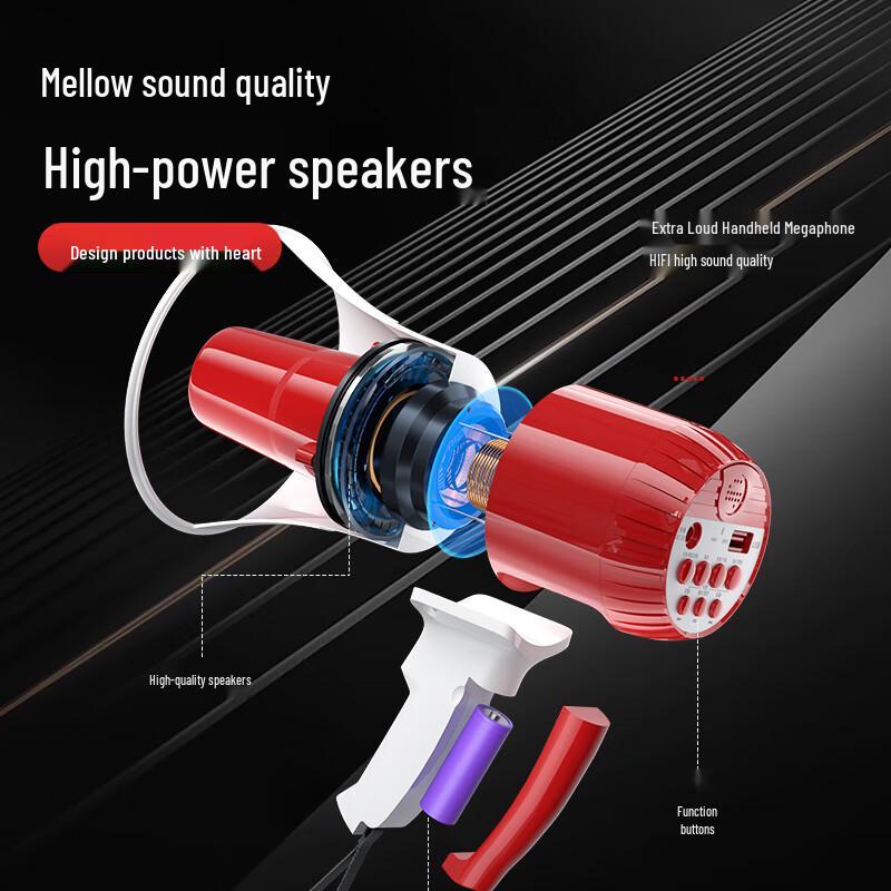 Newman Portable Megaphone & Voice Amplifier