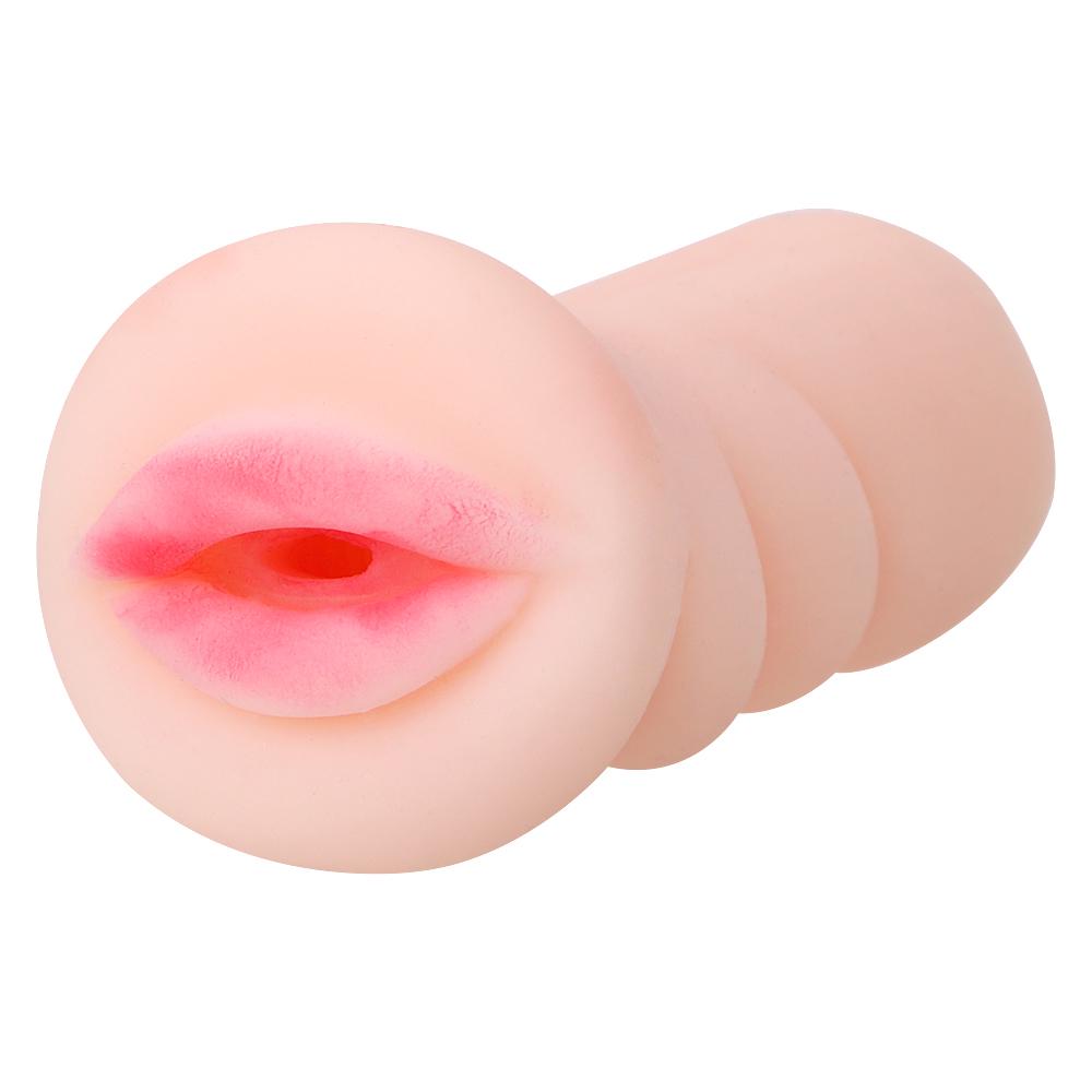 11cm Silicone Male Masturbator Artificial Mouth Anal Vaginal For Men Real Pussy Sex Toys Erotic Goods