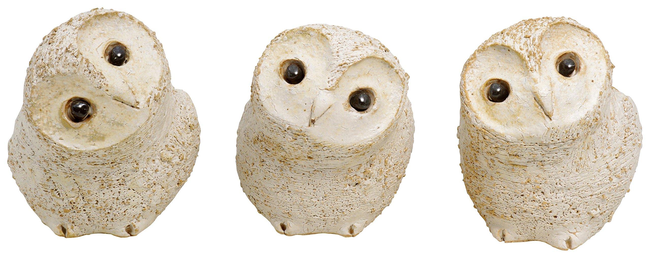 

Shigaraki Ware Hechimon Owl 3 Brothers (Set of 3) 4-0175